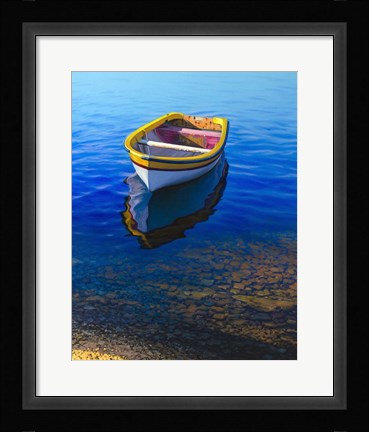 Framed Rusty Boat Print