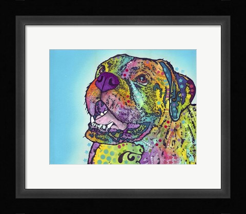 Framed Smiling Boxer Print