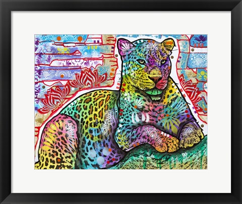Framed Electric Leopard Print