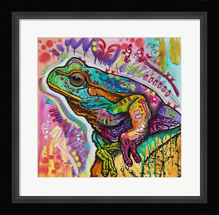 Framed Psychedelic Frog Print