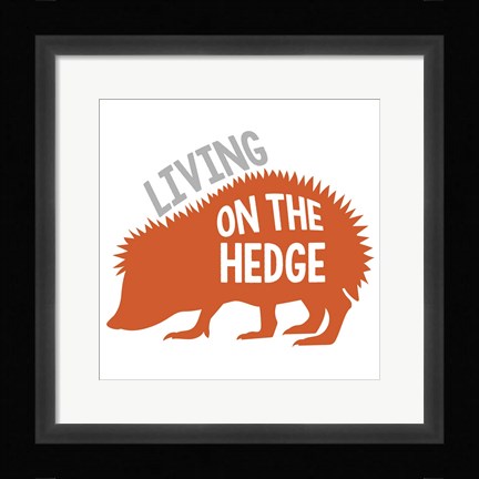 Framed Hedgehog Print