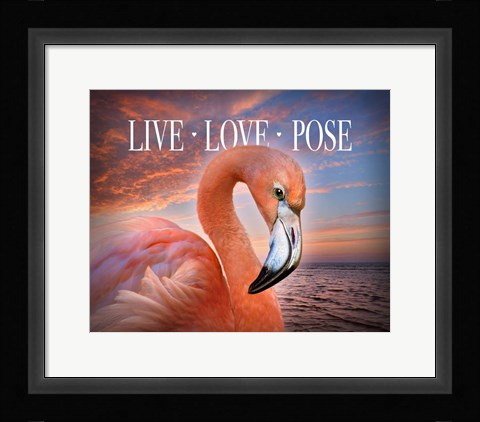 Framed Live Love Pose Print