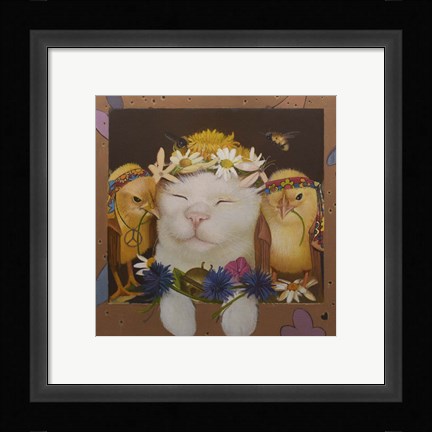 Framed Flowerpower Print