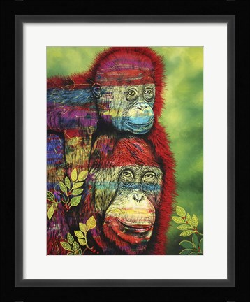 Framed Hanging around Print