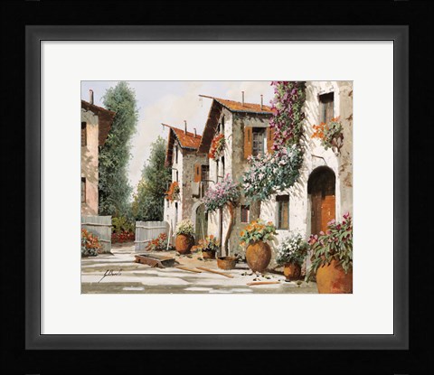 Framed Piazza Verde Print