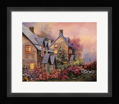 Framed Tetti Viola E Luci Print