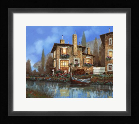 Framed Luci Nel Blu Print