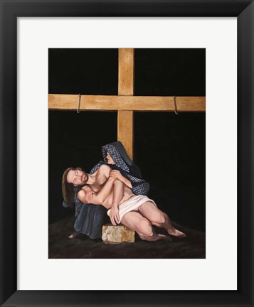 Framed La Pieta' Print