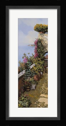 Framed L'angolo Fiorito Print