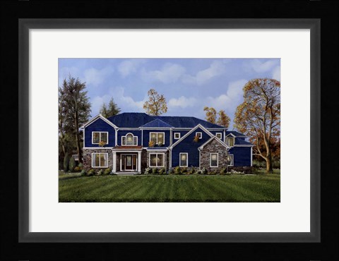 Framed La Casa Blu Print