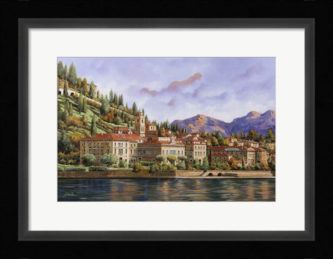 Framed Lungolago Di Bellagio Print