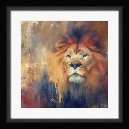Framed Lion Energy Print