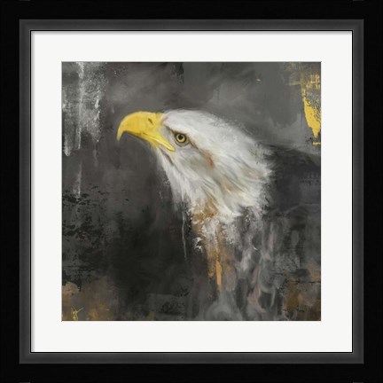 Framed Mighty Bald Eagle Print