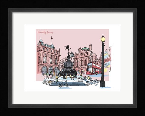 Framed Piccadilly Circus Print