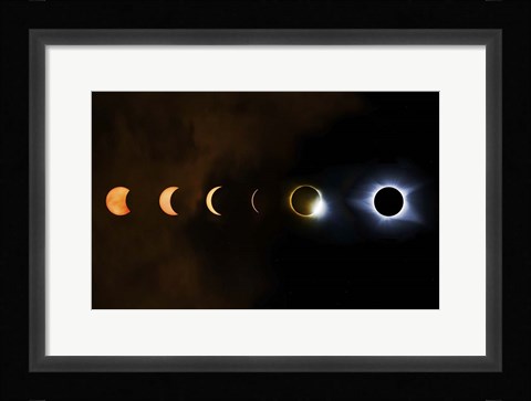 Framed Great American Eclipse Print