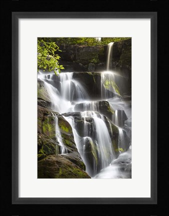 Framed Smoky Mountains Waterfall Print