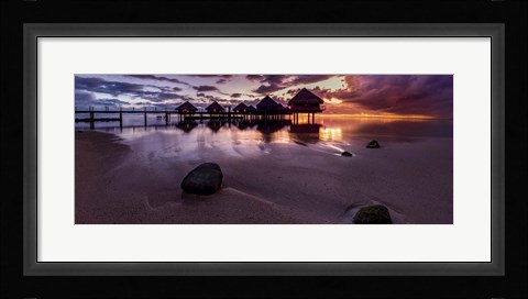 Framed Sundown In The South Pacific Print