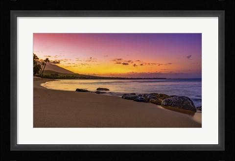 Framed Sunset Beach Print