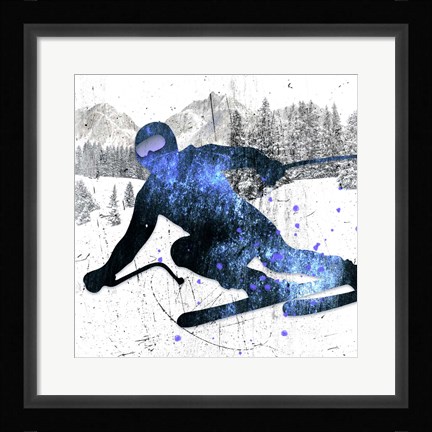 Framed Extreme Skier 06 Print