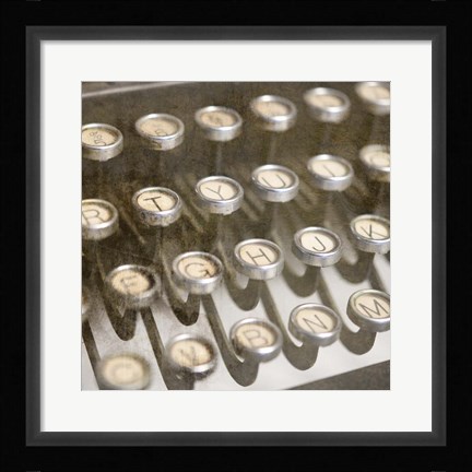 Framed Typewriter 02 Royal keys 1 Print