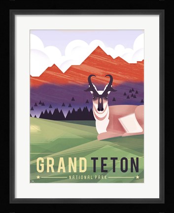 Framed Grand Teton Print