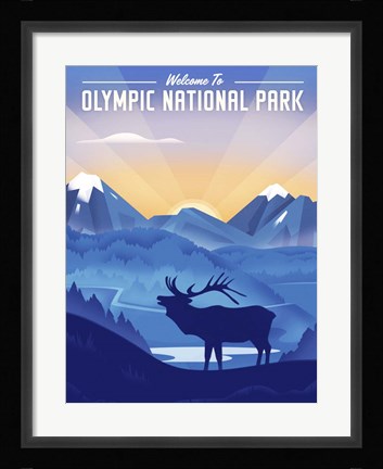 Framed Olympic National Park Print