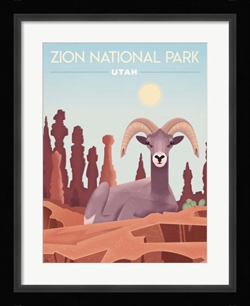Framed Zion National Park Print