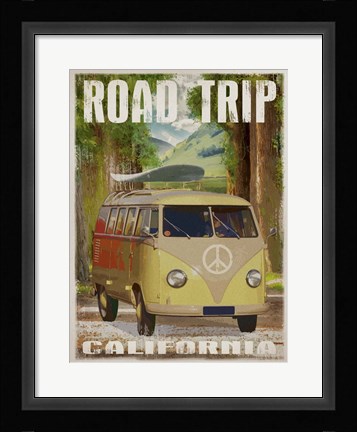 Framed Cali Road Trip Print