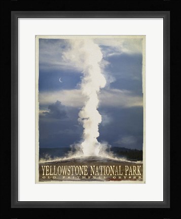 Framed Old Faithful Print