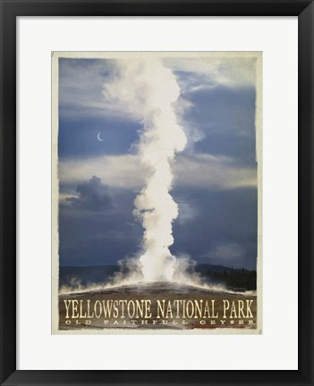 Framed Old Faithful Print