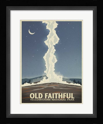 Framed Old Faithful Print