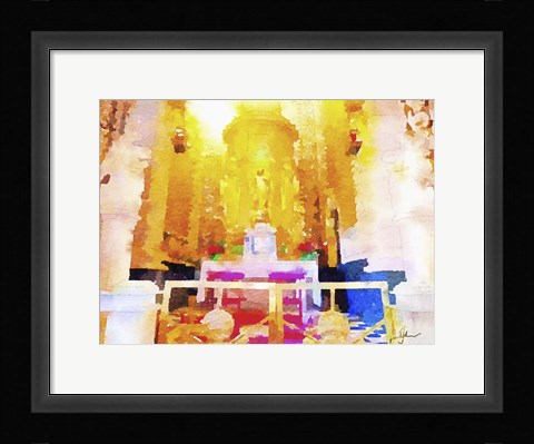 Framed Church Interior Print