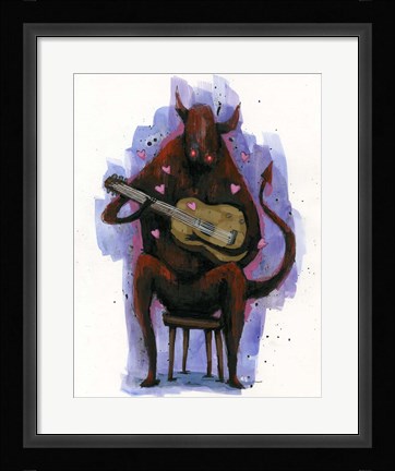 Framed Devil Plays The Blues Print