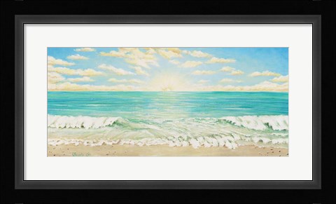 Framed Sunrise Wave 1 Print