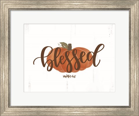 Framed Blessed Pumpkin Print