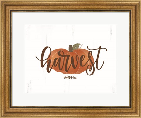 Framed Harvest Pumpkin Print