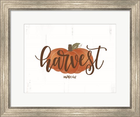 Framed Harvest Pumpkin Print