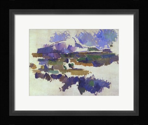 Framed Mon Sainte-Victoire, Seen from Lauves Print