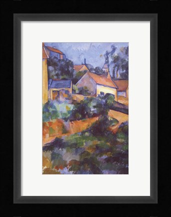 Framed Turning Road at Montgeroult Print