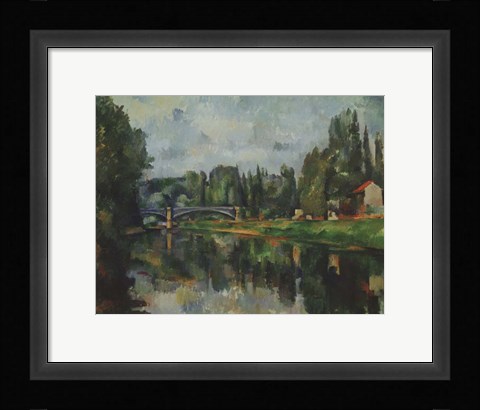 Framed Bridge Over Ther Marne at Creteil Print