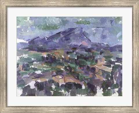 Framed Montagne Sainte-Victoire, 1904-06 Print