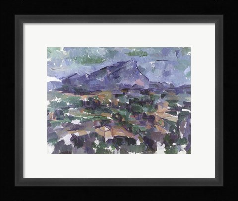 Framed Montagne Sainte-Victoire, 1904-06 Print