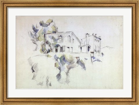 Framed View of the Chateau Noir Print