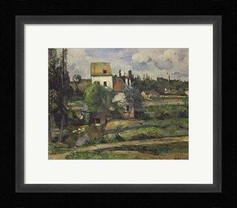 Framed Landscape in Auvers Print