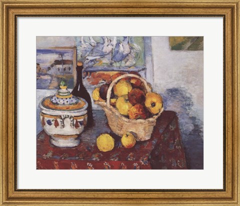 Framed Still Life with Soup Tureen Print