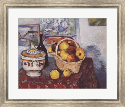 Framed Still Life with Soup Tureen Print