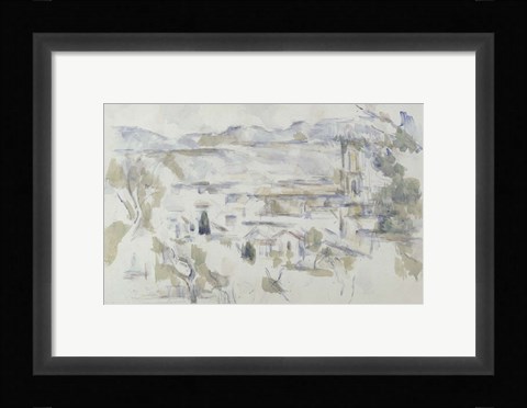 Framed La Cathedrale D'Aix Print