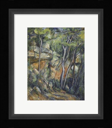 Framed In the Park of Chateau Noir Print