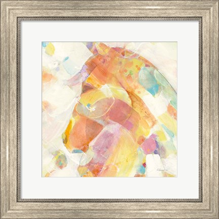Framed Kaleidoscope Horse II Print