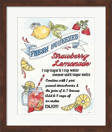 Framed Fruit Stand VII Print